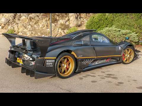 STREET LEGAL Pagani Zonda R Unleashed on the Streets of Sardinia!