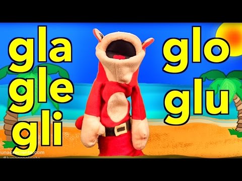 Sílabas gla gle gli glo glu - El Mono Sílabo - Canciones infantiles
