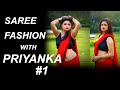 Saree Fashion | Bong Naari Priyanka in Red Saree | Episode 1 | The Bong Heart | 2021 | New Year