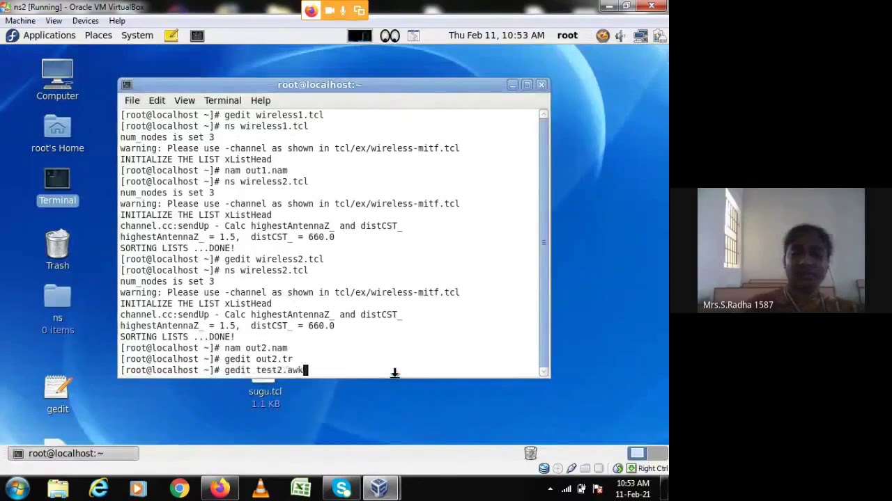 Wireless communication using NS2