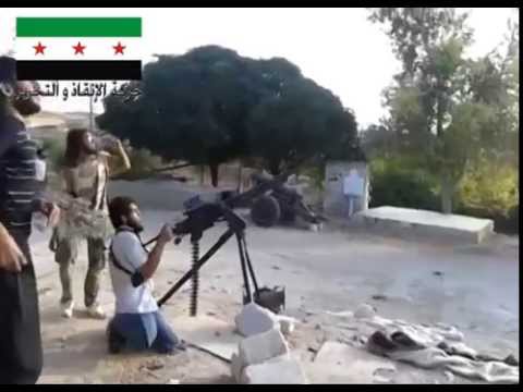 التصدي للطيران الحربي من قبل حركة الإنقاذ والتحرير في بلدة الزوار في ريف حماة