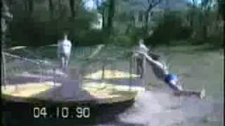 Little Girl Gets Tossed Off Merry Go Round!