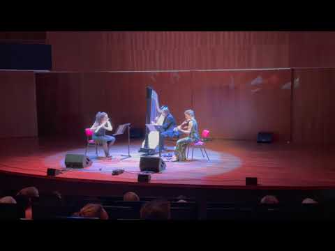DANDELION for flute, viola and harp by Uno Alexander Vesje.  Live at the Dutch Harp Festival 2022