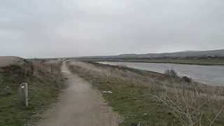 Kinmel Bay River Clwyd Rhyl Marsh Tracks Cycling Denbighshire Wales UK