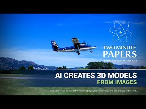 Video Thumbnail: AI Creates 3D Models From Images | Two Minute Papers #186