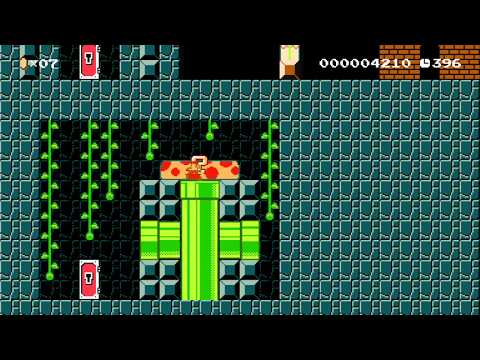 What's in the Christmas Present? by PuzzleKing - SUPER MARIO MAKER - NO COMMENTARY 1bb