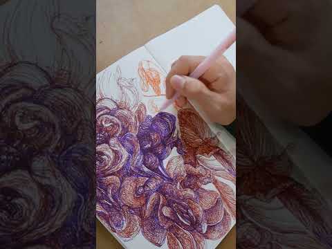 Weekly Flower Sketch | Abstract Bushes🫧