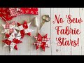 EASY No Sew Fabric Stars! (Handmade Scandinavian Ornaments)