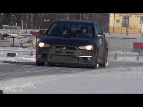 Bobak Przemysław - Mitsubishi EVO X - SuperOES 2 Runda  Tor Kielce 24-02-2018