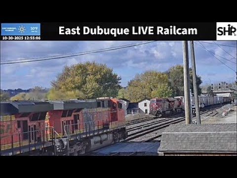 Live webcam view of Cámara ferroviaria de East Dubuque