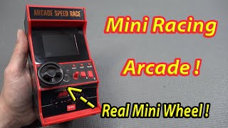 A Unique Cool Concept - Mini Retro Arcade Wheel Racing Cabinet  😁