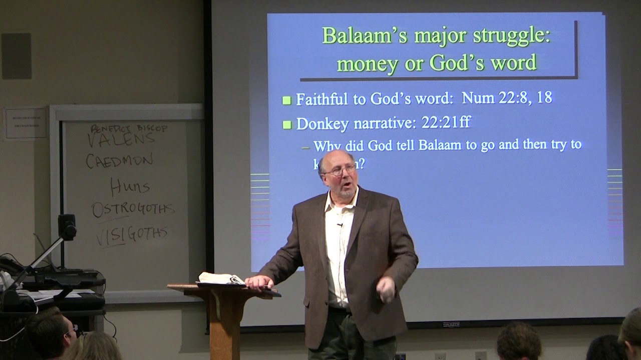 Dr. Ted Hildebrandt, Old Testament Literature, Lecture 16B -- Balaam and the Donkey, Numbers