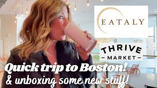 Visiting Boston's Eataly & Unboxing Thrive Order, Coffee Stuff & a new Tripod!
