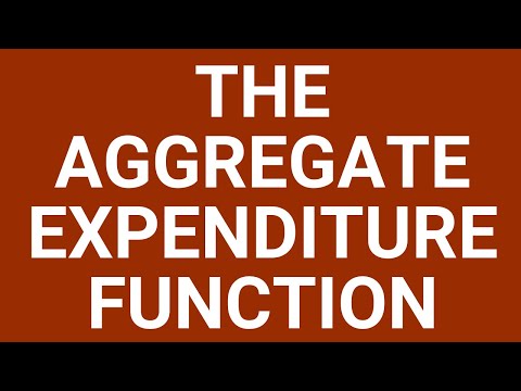 The aggregate expenditure function