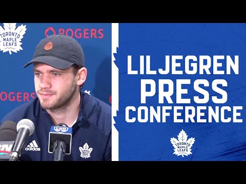 Timothy Liljegren Pre Game ' Toronto Maple Leafs vs Columbus Blue Jackets ' March 7, 2022