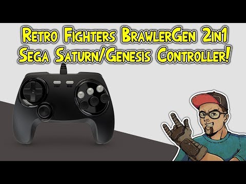 Retro Fighters BrawlerGen 2 in 1 Sega Genesis & Saturn Controller Announced!