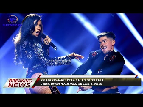 Así arrasó Jadel en la Gala 2 de 'Tu cara  suena 10' con 'la jungla' de Guns & Roses