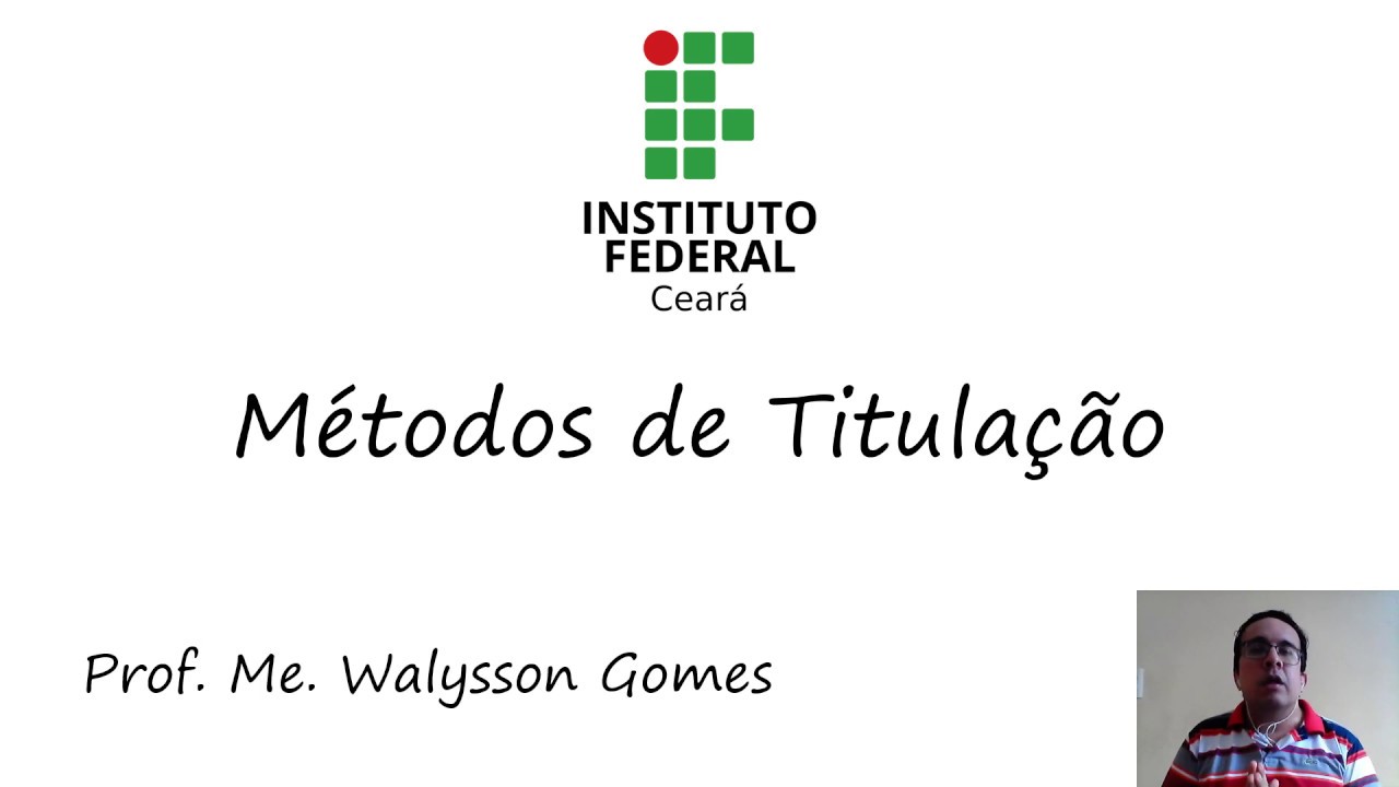 Técnicas de titulação - Fundamentos de Titulação