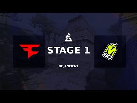 FaZe vs M80 de ancient BLAST Bounty S1 2025 | FaZe vs. M80 | Stage 1 | de_ancient