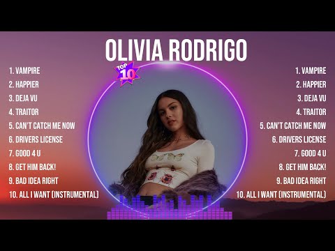 Olivia Rodrigo Greatest Hits 2024- Pop Music Mix - Top 10 Hits Of All Time