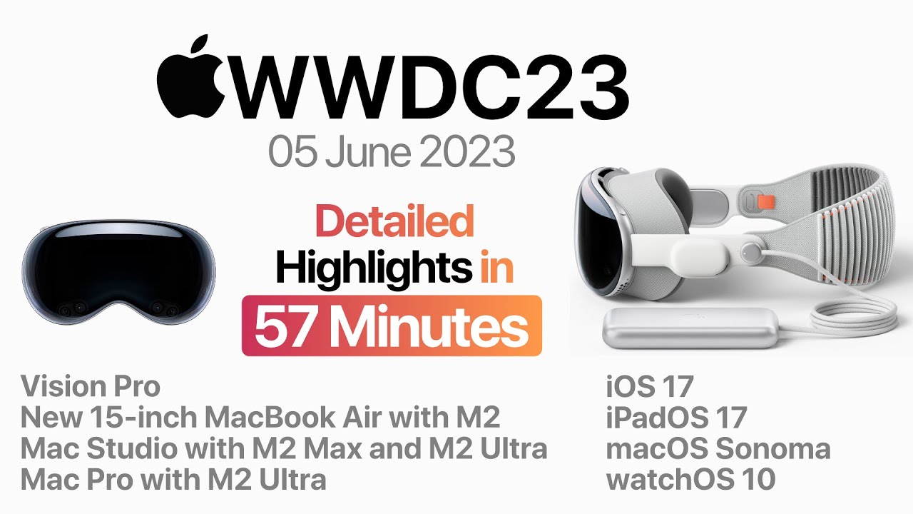 Apple WWDC23 highlights (Detailed) in just 57 Minutes