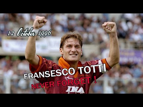 The Most Iconic Goal - Celebration of Fransesco Totti ⚫ 12 - 10 - 1996 ⚫ AS Roma 3 vs 0 A.C Milan