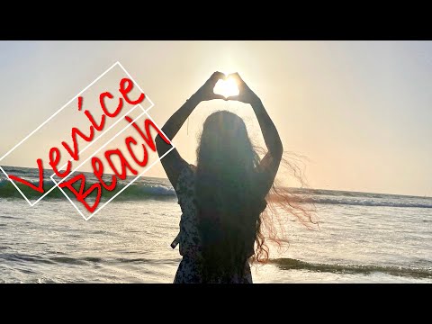 Sunset at Venice Beach, Los Angeles California - Virtual Walking Tour | Swaroopa Anil Vlogs