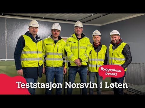 , title : 'Byggeplassbesøk hos Norsvins teststasjon på Løten, Innlandet'