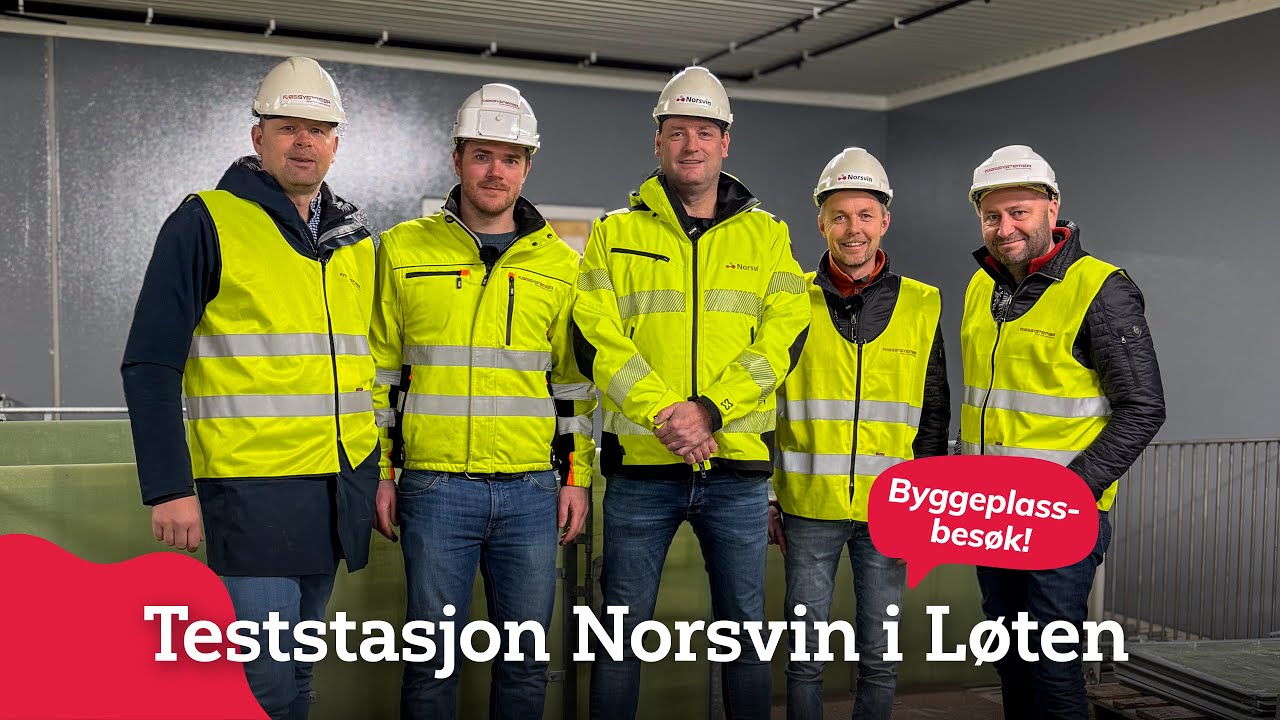 Byggeplassbesøk hos Norsvins teststasjon, Løten