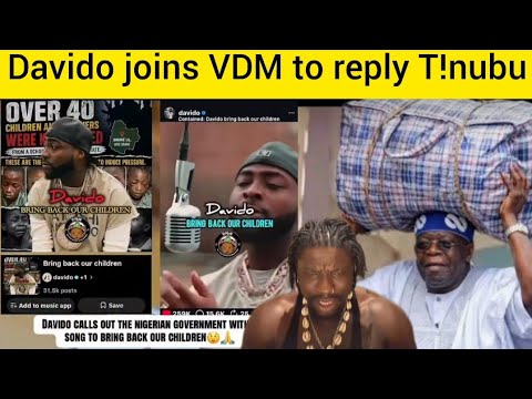 Davido joins VDM by using this new banga song to reply to the Tinubu government.