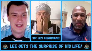 We surprise Lee with a visit from Les Ferdinand!