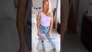 ?HOW TO STYLE DISTRESSED DENIM JEANS | FASHION TIPS FOR WOMEN 2023 #shortsvideo #shortsvideo