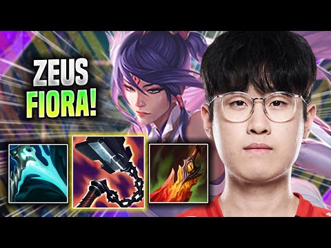 ZEUS DOMINATING WITH FIORA! - T1 Zeus Plays Fiora TOP vs Camille! | Season 2022