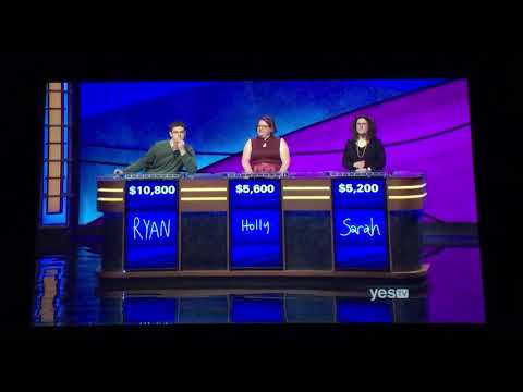 Double Jeopardy, Ryan Bilger Day 3 - $6,000 WAGER on 2nd Daily Double (7/8/19)