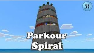 HOW to donwload PARKOUR SPIRAL map in TLAUNCHER MINECRAFT