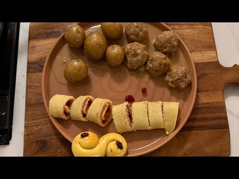 Swedish Meatballs and Pancakes