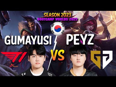T1 Gumayusi vs GEN Peyz - Gumayusi DRAVEN vs Peyz XAYAH ADC - Patch 13.20 KR Ranked