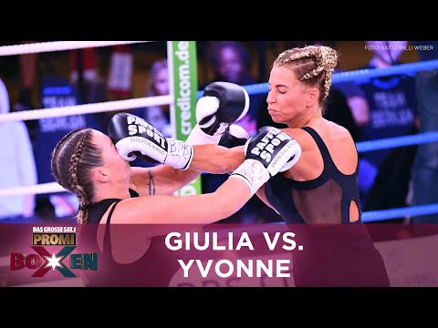 Giulia Siegel vs. Yvonne König | Kapitulation nach wenigen Schlägen | Promiboxen