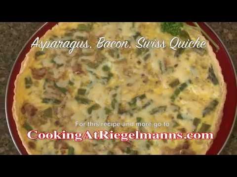 Asparagus Bacon Swiss Quiche