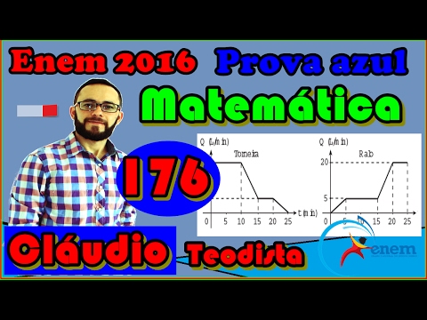 Enem 2016 - Matemática - azul - questão 176 - 1ª aplic