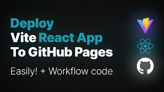 Deploy Vite React App to GitHub Pages (2024)