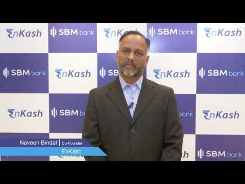 Naveen Bindal at the launch of EnKash Freedom Card in association with with SBM Bank India