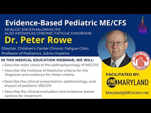 Evidence Based Pediatric ME/CFS by Dr Peter Rowe