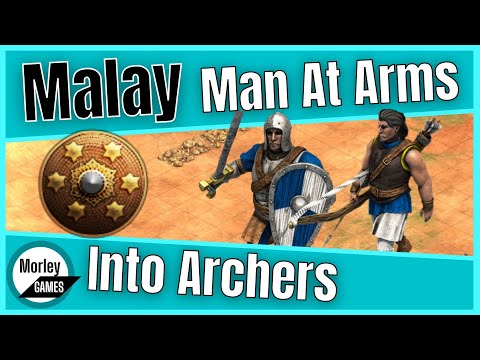 AOE2 Malay Strategy | AOE2 Man at Arms into Archers build order