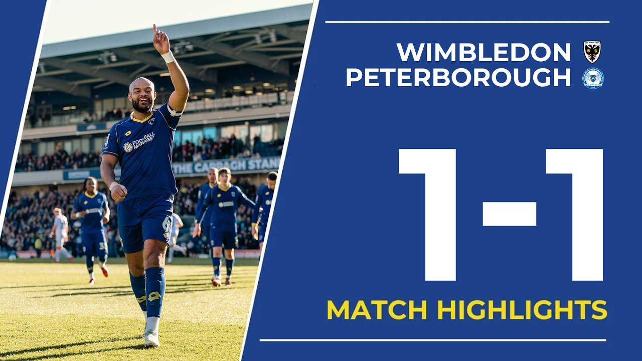 A Wimbledon vs Peterborough United Highlights