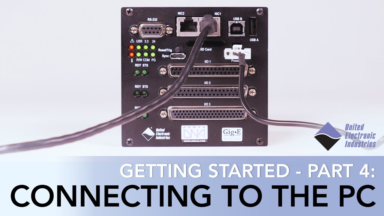 Getting Started - Part 4: Connecting to the PC