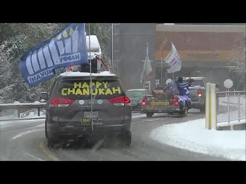 Light After Dark Menorah Parade held in Lyndhurst to celebrate first night of Hanukkah
