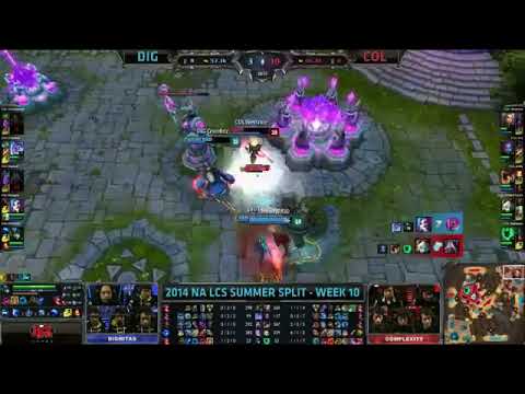 Dignitas Imaqtpie Jinx VS COL Robertxlee Tristana Highlights   2014 NA LCS Summer W10D2 HQ