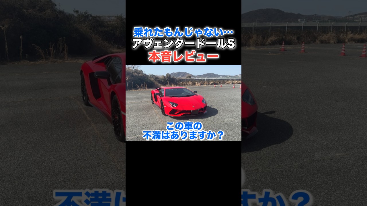 アヴェンタドールS、最高だけど不満もあります...  #lamborghini #aventador #shorts