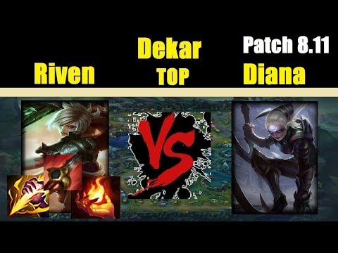 NEW META ON TOP - RED SMITE | Dekar | Best RIVEN vs DIANA | Best RIVEN Top | Patch 8.11